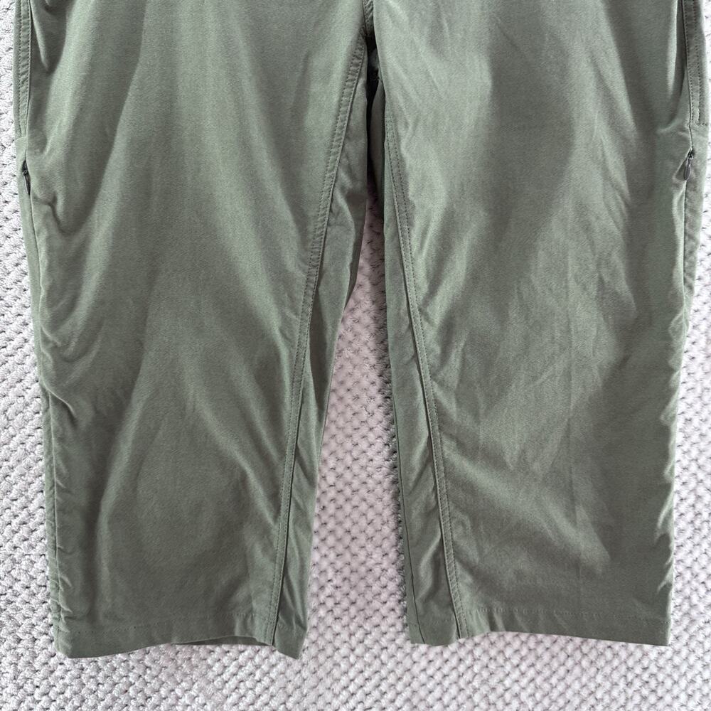 Kuhl Pants Women 16 Green Nylon Stretch Mid Rise Capri Rushed Leg Outdoor Hiking - Picture 4 of 16